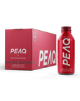 PEAQ Win Cactus-Blackberry bottle and 12-Pack on a white background